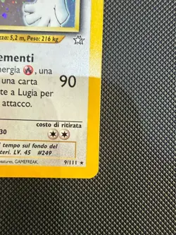 Pokemon Card Lugia Holo 9/111 Neo Genesis ITA italiano vintage - Image 5