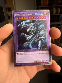 Yugioh Blue-Eyes Ultimate Dragon RA03-EN178 1st Edition Platinum Secret Rare NM - Image 1