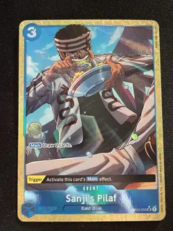 Sanji's Pilaf OP03-056 Alt Art One Piece PRB-01 Event TCG English - Image 1
