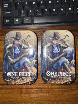 One Piece Card Game Tin Pack Set Vol 2 Lot of 2 Sealed Bandai Namco TCG - Image 1