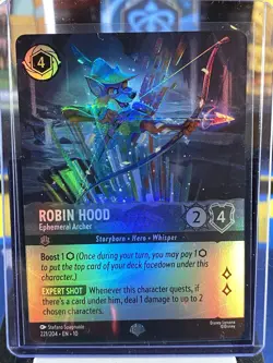 Disney Lorcana Robin Hood Ephemeral Archer 221/204 Epic Cold Foil - Image 1