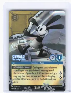 2024 Disney Lorcana—Oswald - The Lucky Rabbit #6 D23 Promos—Promo Foil - Image 1