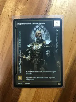 Wonders of the First Existence #26 High Inquisitor Epsilon Tolaris Mythic - Image 1