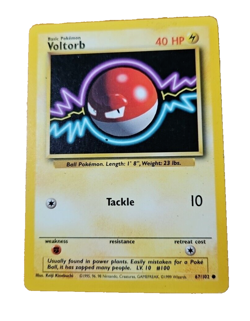 1999 Pokemon TCG Voltorb Wizards Of The Coast Base Set Card 67/102 Never Played - Image 5