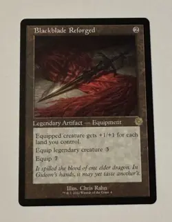 MTG Blackblade Reforged - Brother's War Retro Frame Artifacts LP - Image 1