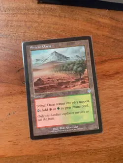 x1 MTG Invasion Shivan Oasis LP MTG Magic the Gathering - Image 1