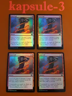 4x Lava Coil | FOIL | Double Masters 2022 | MTG Magic Cards - Image 1