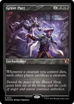 MTG English Grave Pact (Foil Etched) NM Foil Commander Masters - Image 1