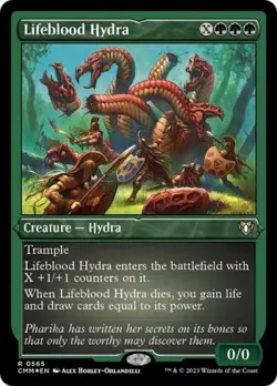 MTG English Lifeblood Hydra (Foil Etched) NM Foil Commander Masters - Image 1