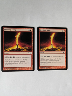 2 Seething Song Mirrodin MTG NM Freee shipping with tracking - Image 1
