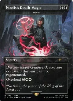 MTG Noctis's Death Magic - Damn Normal NM Secret Lair Final Fantasy 1870 - Image 1