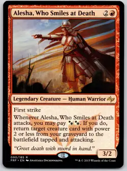 Alesha, Who Smiles at Death - Fate Reforged FRF - MTG - LP Magic - 90 R - Image 1