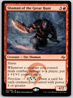 Shaman of the Great Hunt - Fate Reforged FRF - MTG - LP Magic - 113 M - Image 1