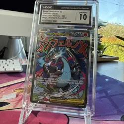 2025 POKEMON MEP EN-ME BLACK STAR PROMO #023 MEGA CHARIZARD X EX CGC 10 Gem Mint - Image 1