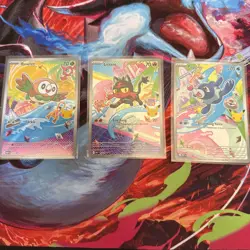 Pokemon TCG First Partner Illustration Box Gen 7 Starters - Image 1