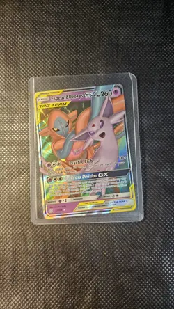 The Pokemon Espeon & Deoxys GX 72/236 Ultra Rare TAG TEAM Holo English - Image 2