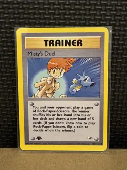 2000 Pokemon Gym Heroes - Misty’s Duel - 1st Edition Ungraded 123/132 - Image 3