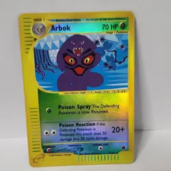 Pokemon Arbok 035/165 Rare Reverse Holo Expedition Base Set 70 HP - Image 1