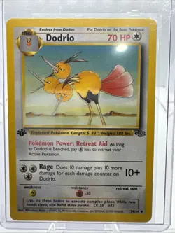 Dodrio - 1ST EDITION - Jungle set card # 34/64 - Vintage 1999 Pokemon WOTC - NM - Image 1