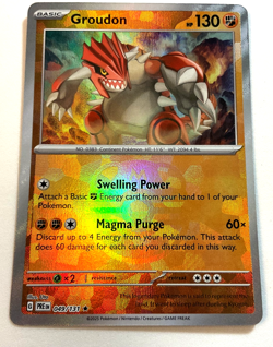 Pokemon Groudon Master Ball Pattern 049/131 Prismatic Evolutions - Image 1