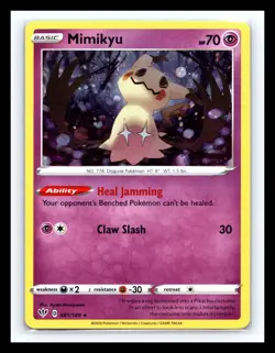 💥 Mimikyu Holo Rare 081/189 Darkness Ablaze Pokemon TCG Card - Image 1