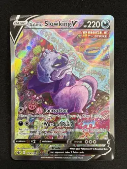 Galarian Slowking V - 179/198 - Pokemon Chilling Reign Alternate Art Pokemon tcg - Image 1