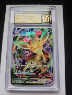 ✨✨ CGC 10 Pristine Leafeon VMAX 003/069 Eevee Heroes RRR Holo Pokemon 2021 - Image 1