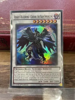 Yugioh Assault Blackwing - Chidori the Rain Sprinkling SHVI-EN051 Super 1st Ed - Image 1