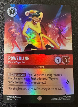 Disney Lorcana Fabled Powerline Musical Superstar 215/204 Epic Foil - Image 1