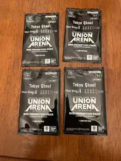 Union Arena Tokyo Ghoul Box Promotion Pack Lot of 4 - Image 1