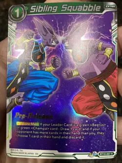 Beerus | Sibling Squabble PRERELEASE Foil Dragon Ball Super Card Game | NM - Image 1