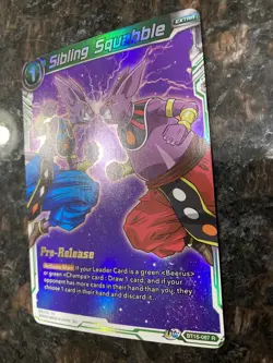 Beerus | Sibling Squabble PRERELEASE Foil Dragon Ball Super Card Game | NM - Image 2