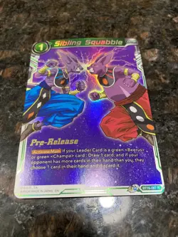 Beerus | Sibling Squabble PRERELEASE Foil Dragon Ball Super Card Game | NM - Image 4