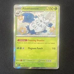 Pokemon TCG Abomasnow Scarlet & Violet Paldean Fates Card 101/091 Baby Shiny - Image 1