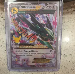 Pokemon TCG M Rayquaza EX Celebrations Classic Collection Holo Ultra Card 76/108 - Image 1
