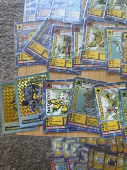 1999 Vintage Digimon Card Lot Holo + Non Halo MetalSeadramon Magnamon Babdai - Image 1