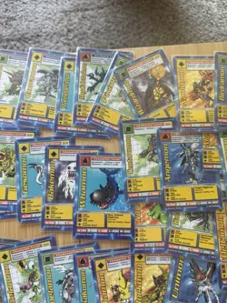 1999 Vintage Digimon Card Lot Holo + Non Halo MetalSeadramon Magnamon Babdai - Image 5