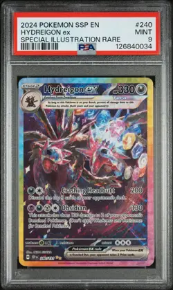 PSA 9 Hydreigon ex 240/191 Surging Sparks Special Illustration Rare Pokemon Card - Image 1
