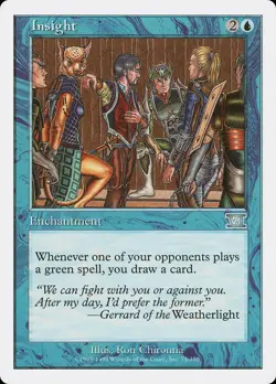 Insight 6th Edition NM Blue Uncommon MAGIC THE GATHERING MTG CARD ABUGames - Image 1