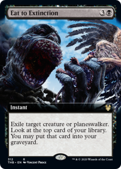Eat to Extinction (Extended Art) Theros Beyond Death NM Black Rare CARD ABUGames - Image 1