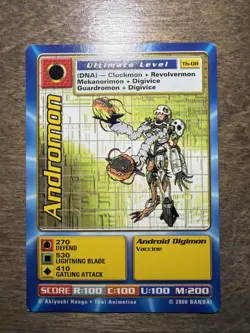 Digimon Andromom Tb-08 Taco Bell Promo Card LP - Image 1