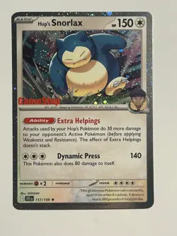Hop's Snorlax - (GameStop) (Cosmos Holo) Holo Promo Miscellaneous Cards & Produc - Image 1
