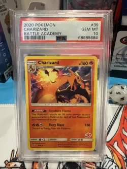 Pokemon Card PSA 10 GEM MT Charizard 3/70 Battle Academy 39 Stamped 2020 - Image 1