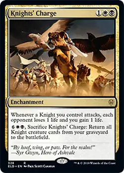 Knights' Charge (Brawl Deck) Throne of Eldraine NM Rare CARD ABUGames - Image 1