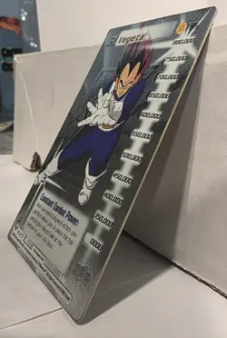 Score Vegeta Effect Dragon Ball Z CCG Foil Card 195 Vintage 2000 English - Image 2