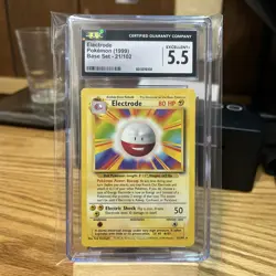 POKEMON 1999 Electrode 021/102 Base Set Regular CGC 5.5 - Image 1