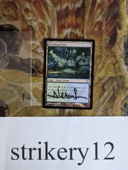 1x Breeding Pool – Dissension – Signed by Rob Alexander – MTG - Image 1