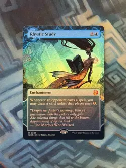 MTG Foil Rhystic Study NM Unplayed Wilds of Eldraine: Enchanting Tales - Image 1