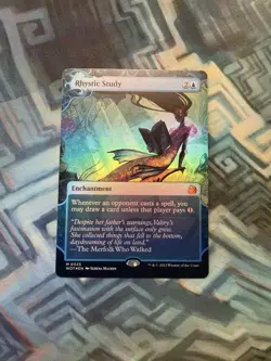 MTG Foil Rhystic Study NM Unplayed Wilds of Eldraine: Enchanting Tales - Image 2