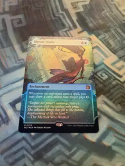 MTG Foil Rhystic Study NM Unplayed Wilds of Eldraine: Enchanting Tales - Image 3
